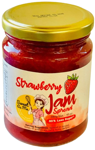 Sweet As Me Strawberry jam spread jar, 280g